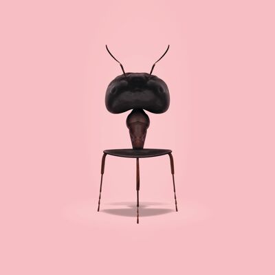 Myren plakat – Rosa baggrund – Klassisk - A5