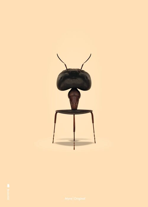 Myren plakat – Sandfarvet baggrund – Klassisk - A5