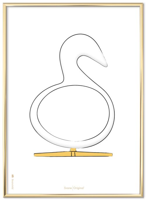 Svanen plakat – Designskitse - 50x70 CM.