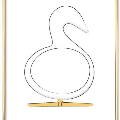 Svanen Plakat – Designkitse - 50x70 CM.