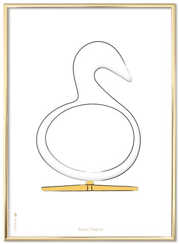 Svanen plakat – Designkitse - 50x70 CM.