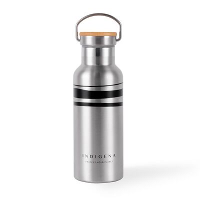Bouteille isotherme 650 ml Natural Steel