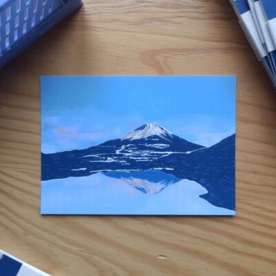 Carte postale volcan Japon :Mont Fuji