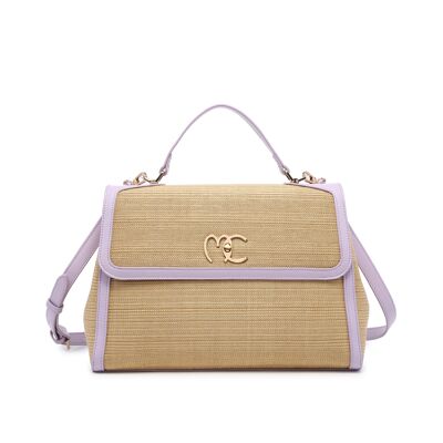 Bolso satchel Deva lila