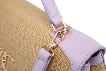 Sac cartable Deva lilas 4