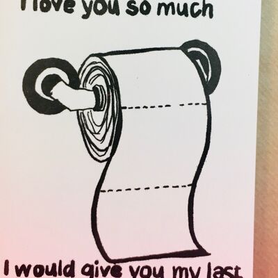 Toilet Paper card