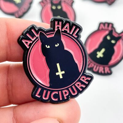 All Hail Lucipurr Emaille-Pin
