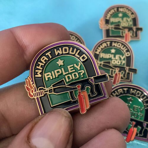 What would Ripley do? Enamel Pin Badge