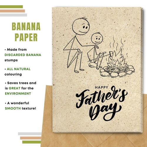 Handmade Eco Friendly Father's Day Cards | Sustainable Father's Day Cards | Made With Plantable Seed Paper, Banana Paper, Elephant Poo Paper, Coffee Paper, Cotton Paper, Lemongrass Paper and more | Pack of 8 Greeting Cards | Best Times
