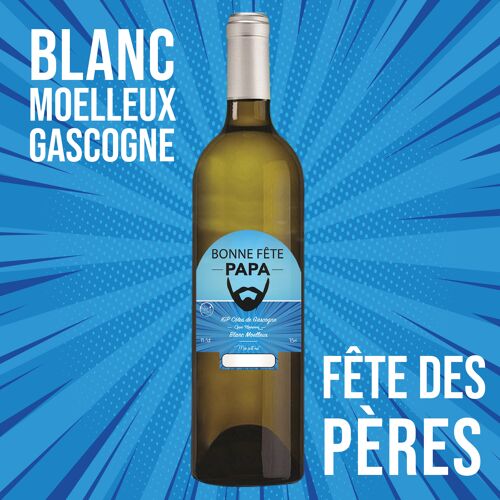"Fête des pères"- IGP - Côtes de Gascogne Grand manseng blanc moelleux 75cl