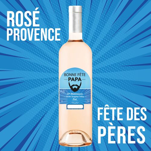 "Fête des pères" - IGP Méditérrannée ROSE 75cl