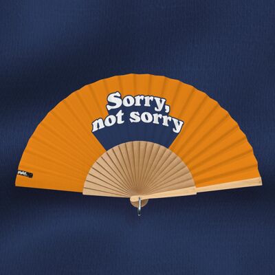 Hand fan "Sorry, not sorry" - Notif Series