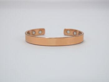 Aimant en cuivre pur Bracelet 6.5" & Bague avec boîte cadeau (design 1) 2