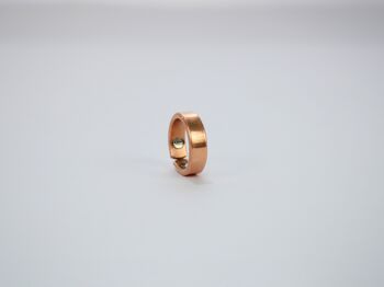 Aimant en cuivre pur Bracelet 6.5" & Bague avec boîte cadeau (design 1) 5