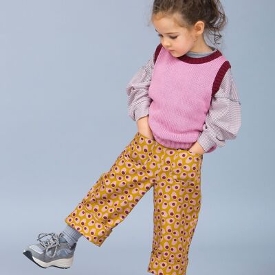 Mustard print trousers