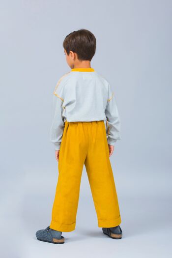 Pantalon poche moutarde 3