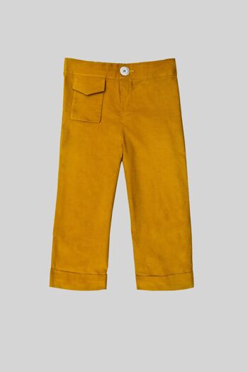 Pantalon poche moutarde 4