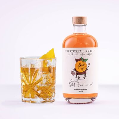Geräucherter Old Fashioned - trinkfertiger Cocktail (500ml)