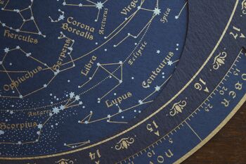 Chercheur d'étoiles, carte des étoiles, planisphère, 'Planisferium' 5