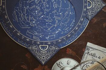 Chercheur d'étoiles, carte des étoiles, planisphère, 'Planisferium' 8