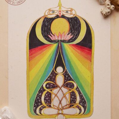 Stampa artistica, Specchio, Goccia cosciente, Meditazione