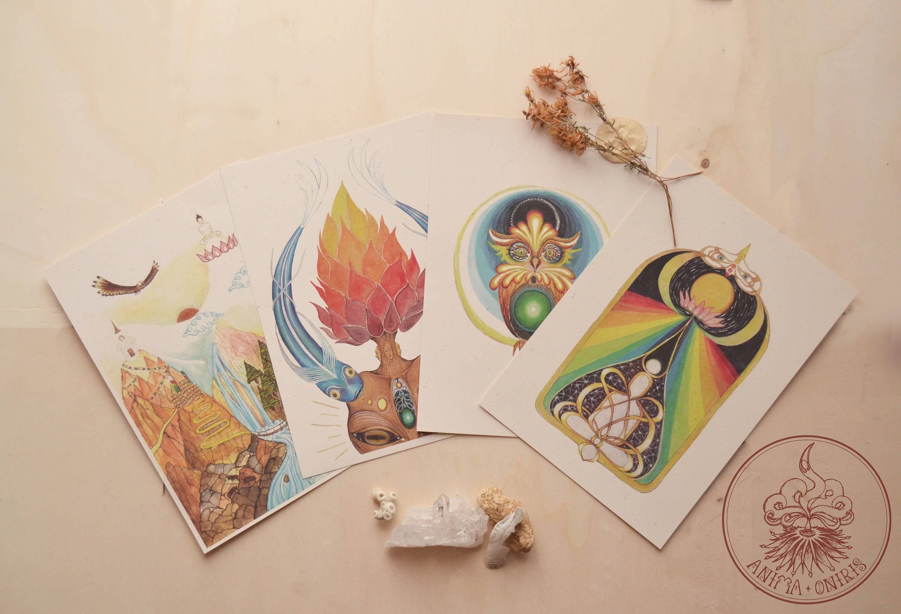 Mystic Color Art Print Bundle – Natur, Tier, Regenbogen