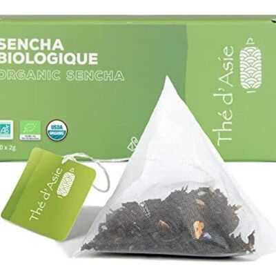 Organic green tea from China - Sencha - Infusettes - 20x2g