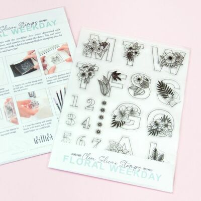 Floral Weekday Stamps