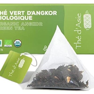 Thé vert bio de Chine - Thé d'Angkor - Infusettes - 20x2g