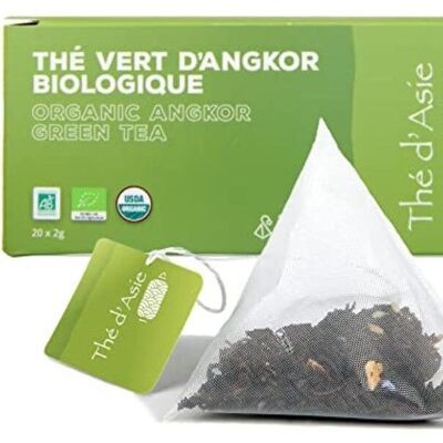 Bio-Grüntee aus China - Angkor-Tee - Aufgüsse - 20x2g