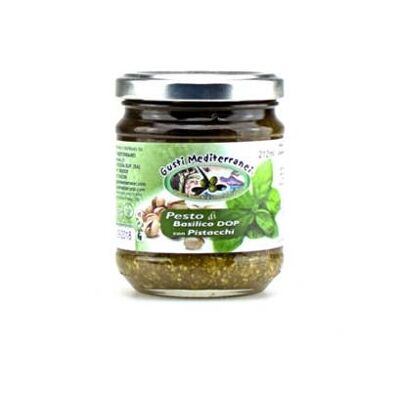 PESTO DE ALBAHACA CON PISTACHOS 212 ML