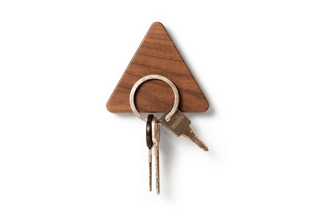 keyholder triangle 'size S' – walnut