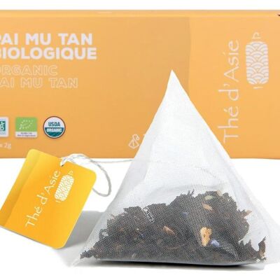 Tè bianco biologico dalla Cina - Paï Mu Tan - infusette - 20x2g