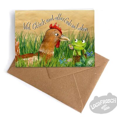 Folding card "Henni - All the best"