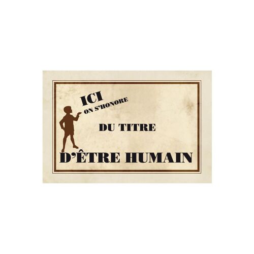 Carte postale * etre humain