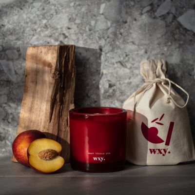 Roam Candle - 12.5oz peach hibiscus pine