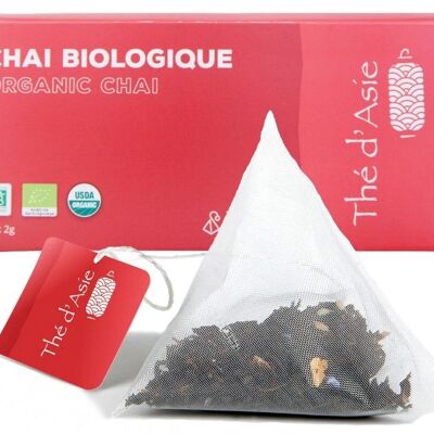 Thé noir bio du Sri Lanka - Chaï - Infusettes - 20x2g
