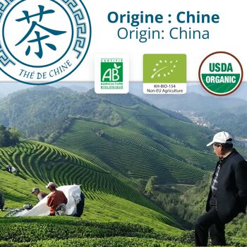 Thé bleu bio de Chine - Oolong - Poche vrac - 150g 5