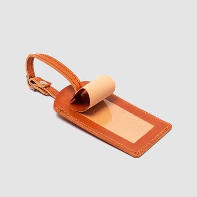 Luggage tag - leather color