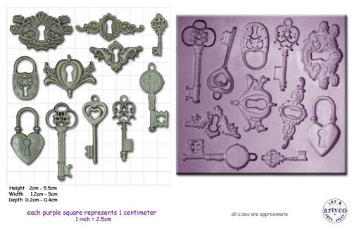 STEAM PUNK LOCKS KEYS & KEYPLATES