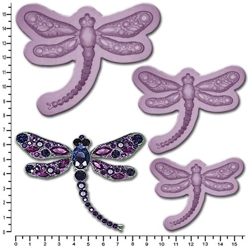 BROOCH Dragonfly Small, Medium, Large or Multi Pack  - Multi Pack