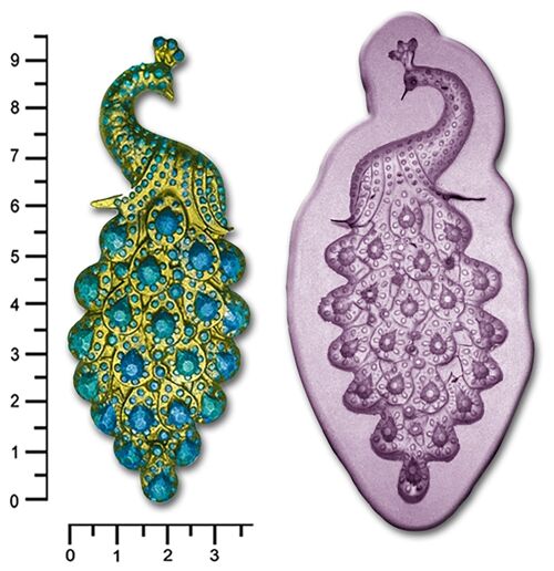 BROOCH Peacock Small, Medium, Large or Multi Pack  - Medium