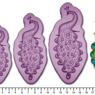 Brosche Peacock Small, Medium, Large oder Multi Pack – Multi Pack