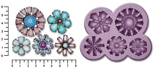 BROOCHES x 5