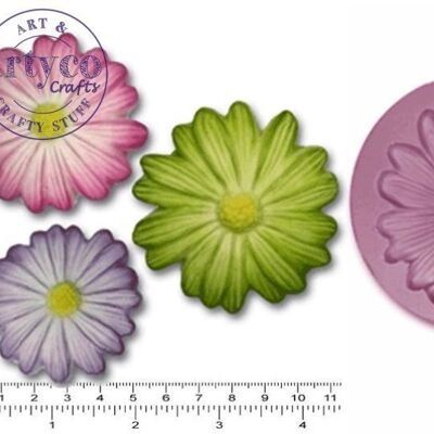 DAISIES x 3 Small, Large, Extra Large & Cupcake Topper .50 - Large