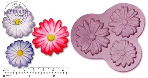 DAISIES x 3 Small, Large, Extra Large & Cupcake Topper .50 - Small