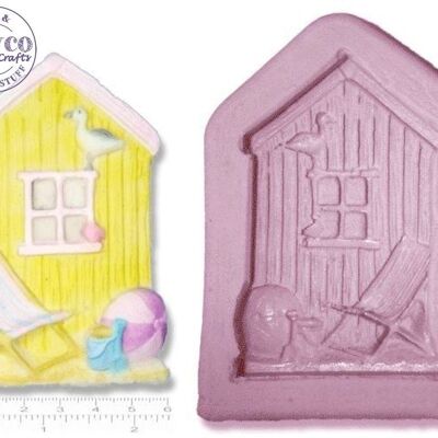 CABANE DE PLAGE EN BORD DE MER ; Grand - Plusieurs x 10