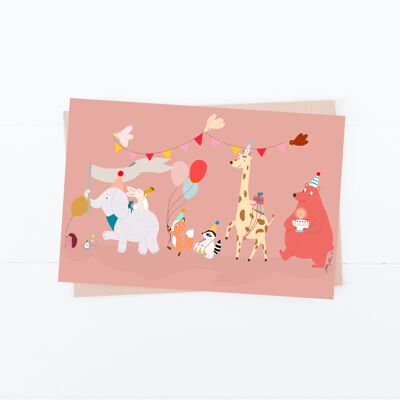 Carte Anniversaire "Birthday Party"