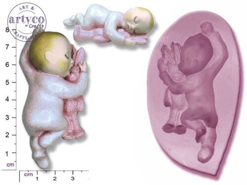 BABY, SLEEPY With Bunny, small or large  - Large