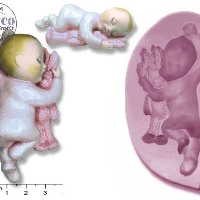 BABY, SLEEPY With Bunny, small or large  - Large